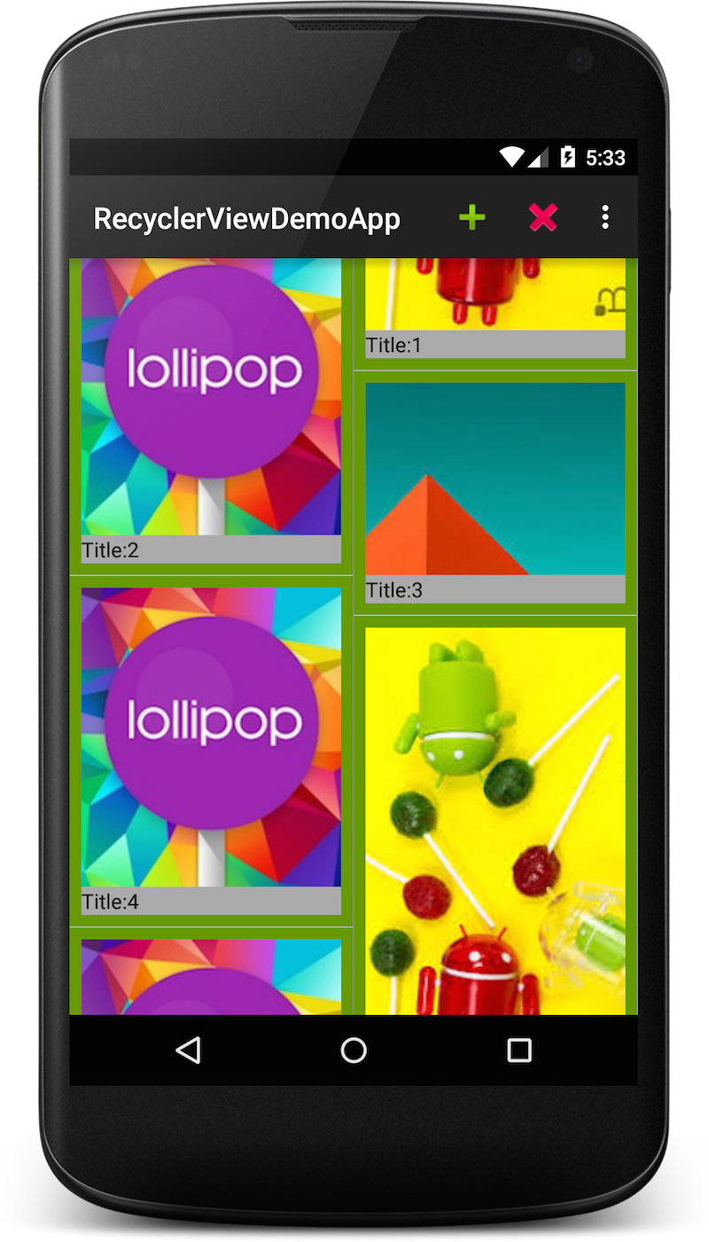 recyclerViewDemoAppScreen