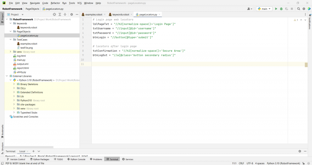 pageObjects